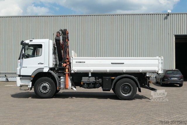Damperli kamyon MERCEDES-BENZ 1829 K Axor, Atlas 116.3-A2L, AHK, Greifer,Klima