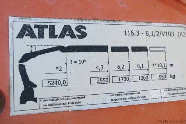 Damperli kamyon MERCEDES-BENZ 1829 K Axor, Atlas 116.3-A2L, AHK, Greifer,Klima