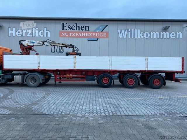 Semirimorchio aperto SCHWARZMÜLLER SPA 3/E | Kennis 16.000 Rollkran*Steinzange