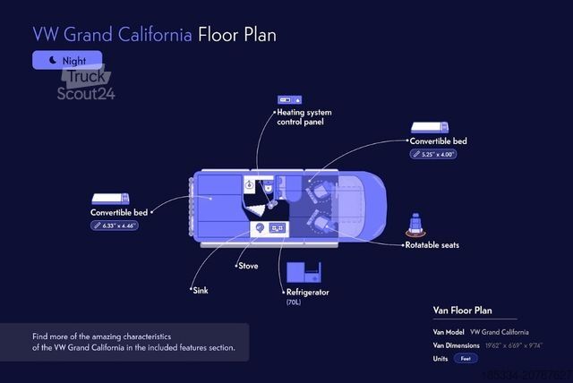 Caravan/camper VOLKSWAGEN Grand California
