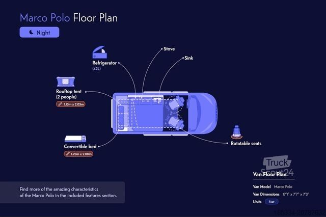Husvagn/husbil MERCEDES-BENZ Marco polo