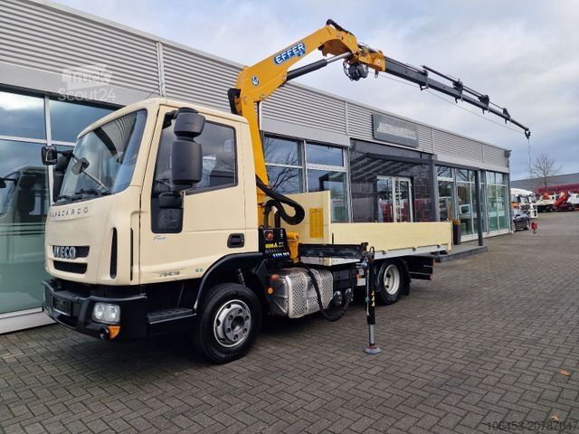 Tovornjak s montažno dvigalko IVECO 75 E 190 Pritsche/Kran/Funk/Seilwinde/ 33 TKM