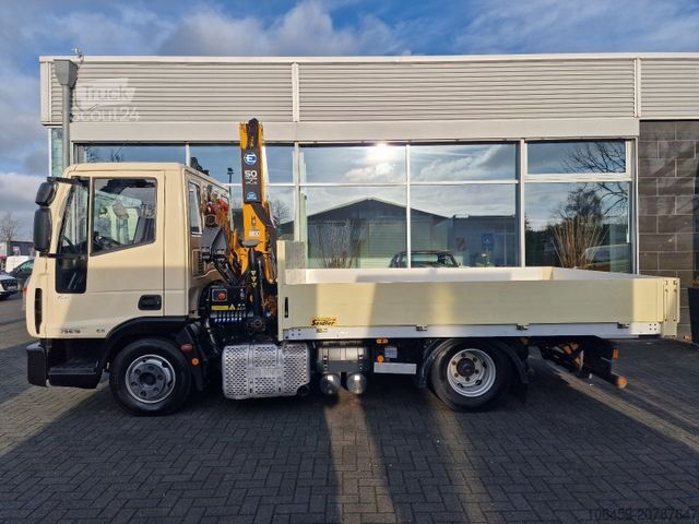 Tovornjak s montažno dvigalko IVECO 75 E 190 Pritsche/Kran/Funk/Seilwinde/ 33 TKM