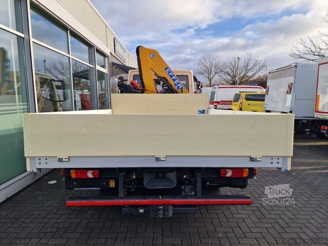 Pick-up kombi IVECO 75 E 190 Pritsche/Kran/Funk/Seilwinde/ 33 TKM