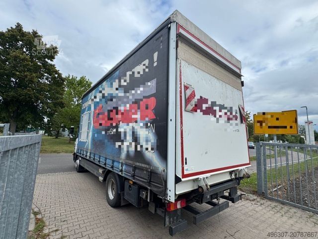 Flaklastbil med kapell MERCEDES-BENZ Atego 1221 / Schiebeplane + Dach / TOP