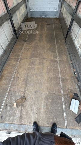 Flaklastbil med kapell MERCEDES-BENZ Atego 1221 / Schiebeplane + Dach / TOP