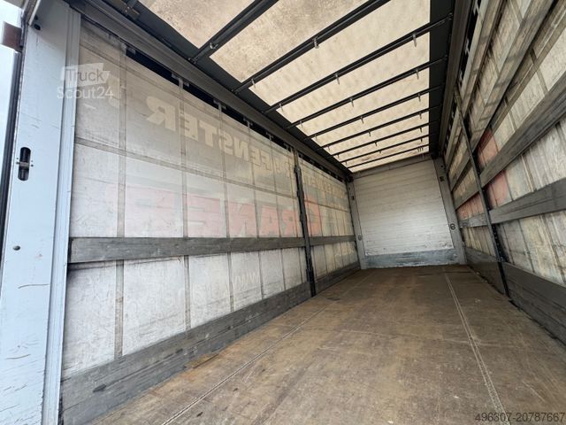 Flaklastbil med kapell MERCEDES-BENZ Atego 1221 / Schiebeplane + Dach / TOP