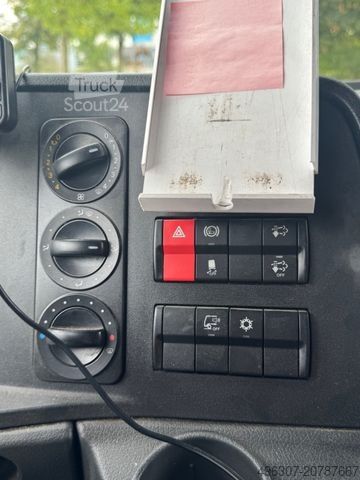 Flaklastbil med kapell MERCEDES-BENZ Atego 1221 / Schiebeplane + Dach / TOP