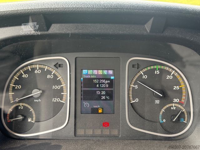 Flaklastbil med kapell MERCEDES-BENZ Atego 1221 / Schiebeplane + Dach / TOP