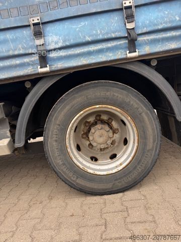 Flaklastbil med kapell MERCEDES-BENZ Atego 1221 / Schiebeplane + Dach / TOP