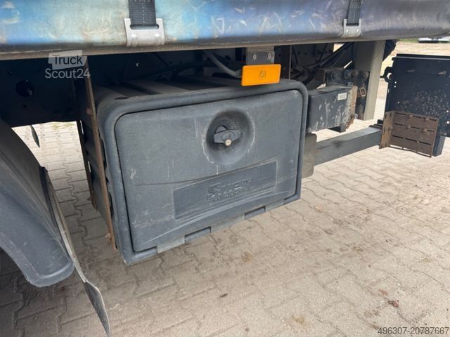 Flaklastbil med kapell MERCEDES-BENZ Atego 1221 / Schiebeplane + Dach / TOP