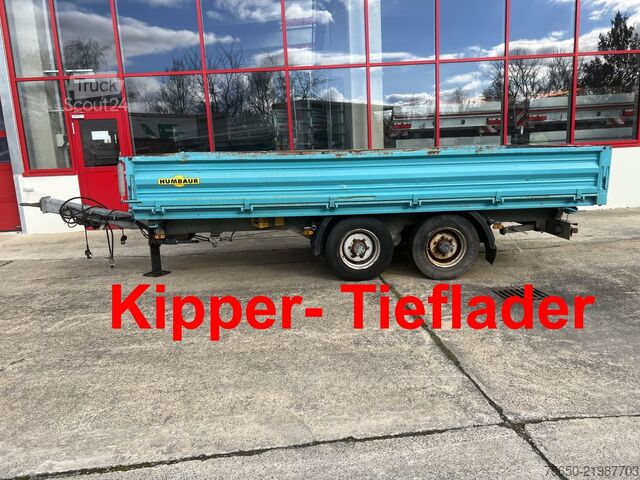 Remorque à benne basculante Humbaur HTK 10 50 24  Tandem Kipper- Tieflader