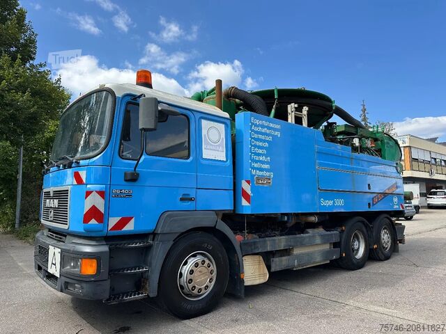 Piesūces transportlīdzeklis MAN 26.403 F2000 Silent 6x2 Kanalreiniger Saug - un...