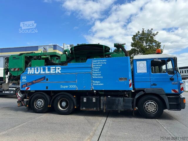 Piesūces transportlīdzeklis MAN 26.403 F2000 Silent 6x2 Kanalreiniger Saug - un...