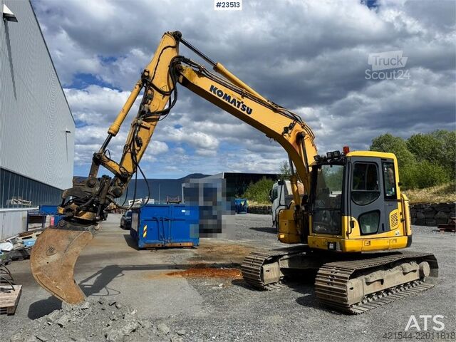 багер на вериги Komatsu PC138US-8 Crawler Excavator w/Rototilt – 2 Buckets
