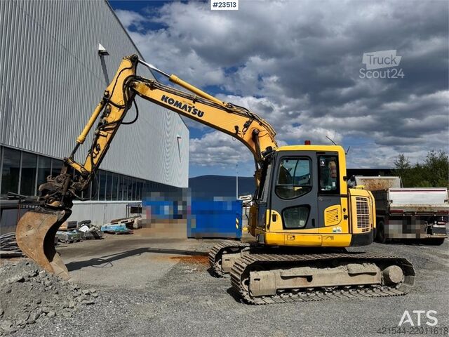 багер на вериги Komatsu PC138US-8 Crawler Excavator w/Rototilt – 2 Buckets