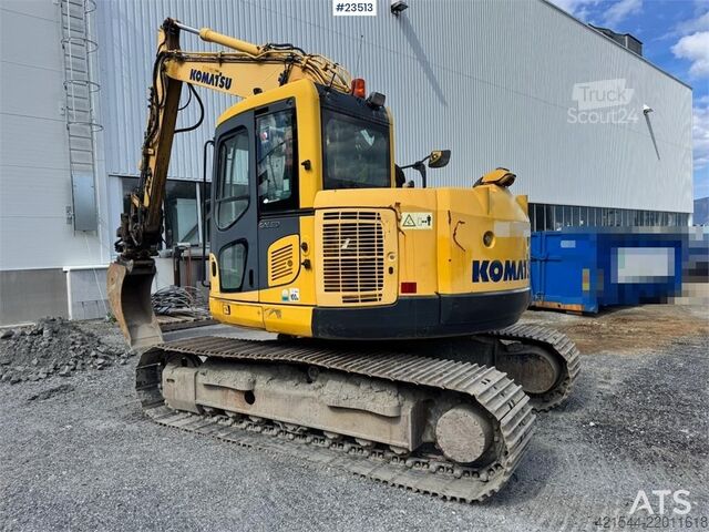 багер на вериги Komatsu PC138US-8 Crawler Excavator w/Rototilt – 2 Buckets
