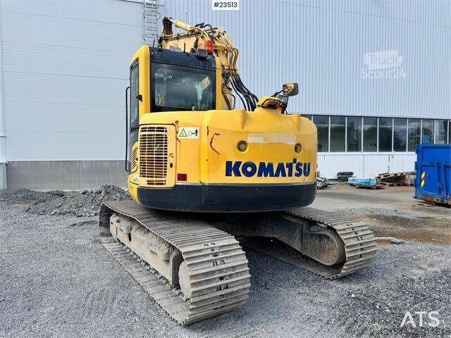багер на вериги Komatsu PC138US-8 Crawler Excavator w/Rototilt – 2 Buckets