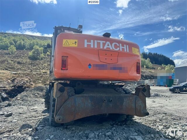 حفارة ذات عجلات Hitachi ZX140W-3 wheel excavator with Rototilt and grading