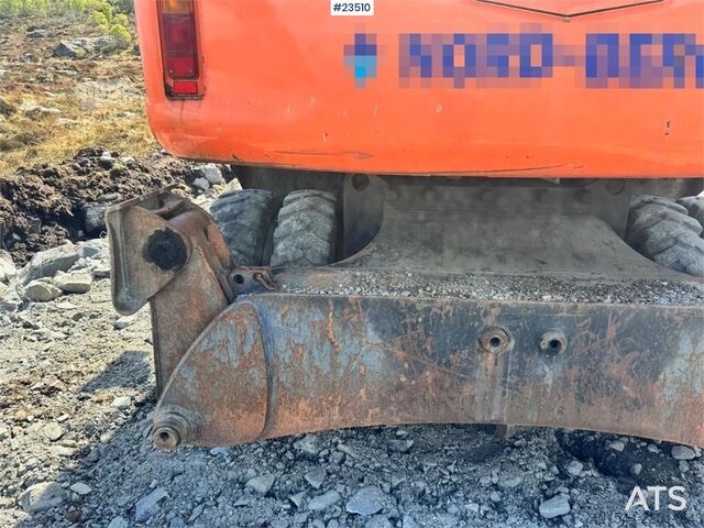 حفارة ذات عجلات Hitachi ZX140W-3 wheel excavator with Rototilt and grading