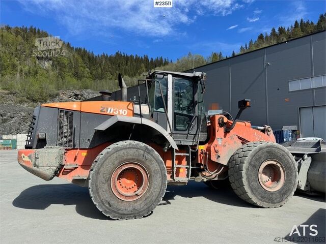 Wheel loader Hitachi ZW310 Wheel Loader w/ Bucket and Pallet Forks – 7,