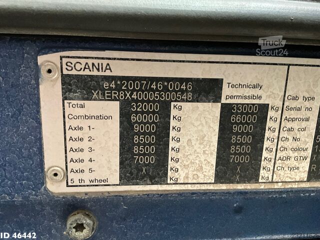 Scania R 560 V8 8x4 retarder Hiab 24-tonmetrska nakladalna dvigalka Scania R 560 V8 8x4 Retarder Hiab 24 Tonmeter laadkraan