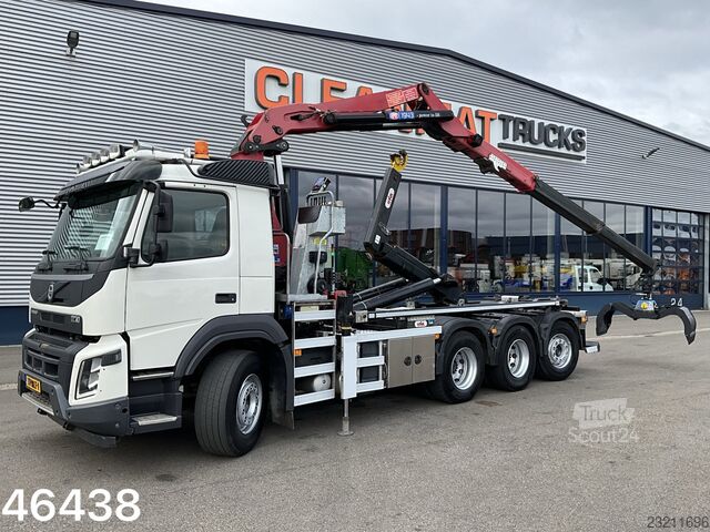 فولفو FMX 460 8x4 يورو 6 مع رافعة HMF بقدرة 19 طن متر نوع Z Volvo FMX 460 8x4 Euro 6 HMF 19 Tonmeter Z-kraan