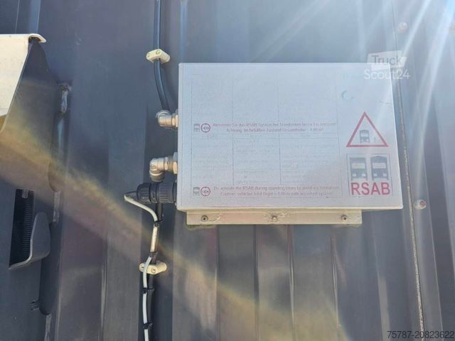 Otevřený návěs s plachtou KRONE Gardine Mega, Anti Eis Dach,2 Liftachse,Hubdach