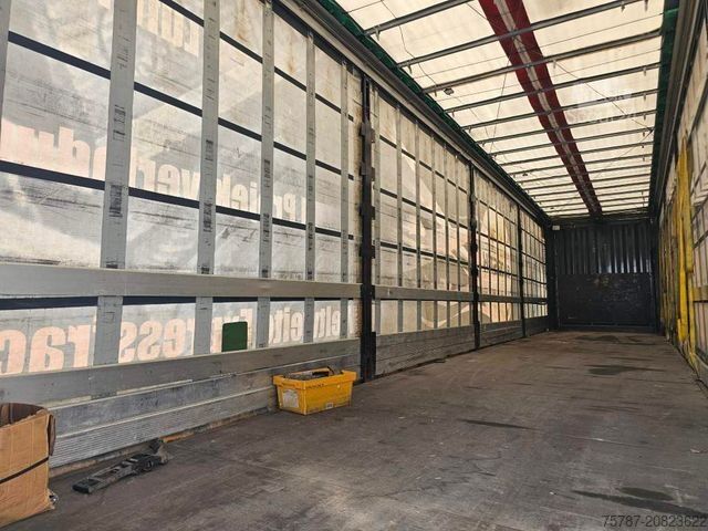 Otevřený návěs s plachtou KRONE Gardine Mega, Anti Eis Dach,2 Liftachse,Hubdach