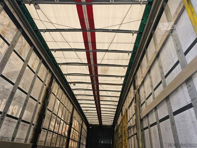 Otevřený návěs s plachtou KRONE Gardine Mega, Anti Eis Dach,2 Liftachse,Hubdach