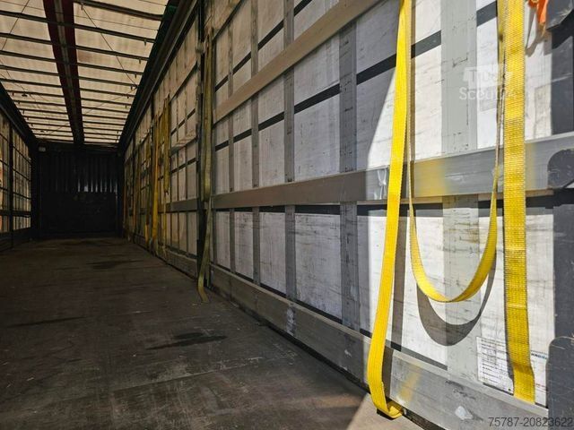 Otevřený návěs s plachtou KRONE Gardine Mega, Anti Eis Dach,2 Liftachse,Hubdach