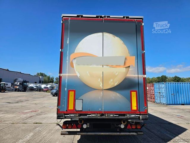 Otevřený návěs s plachtou KRONE Gardine Mega, Anti Eis Dach,2 Liftachse,Hubdach