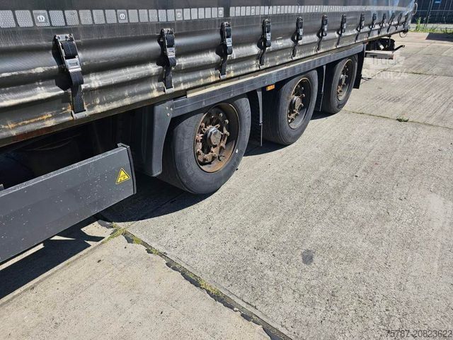 Otevřený návěs s plachtou KRONE Gardine Mega, Anti Eis Dach,2 Liftachse,Hubdach