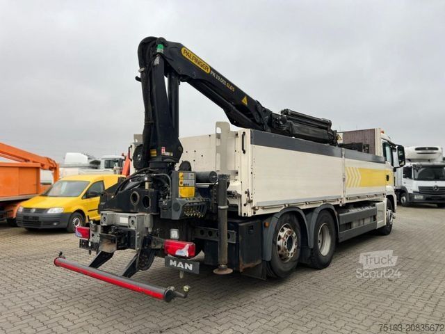 Ciężarówka z płaską platformą MAN TG-S 26.400 6x2-2 BL Pritsche Heckkran 5xhydr, f