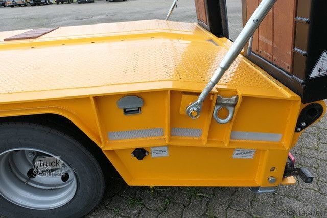 Low loader semitrailer GVN 3GVN, Gelenkt, Hydr. Rampen, Luft-Lift