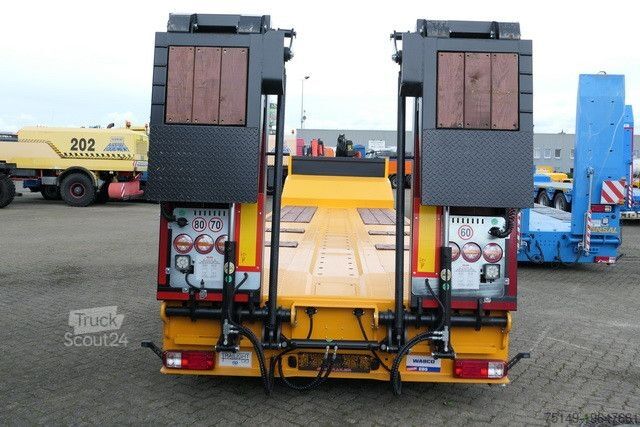 Low loader semitrailer GVN 3GVN, Gelenkt, Hydr. Rampen, Luft-Lift