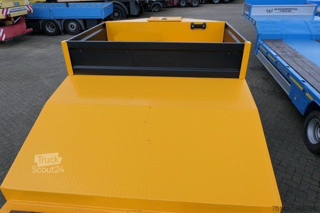 Low loader semitrailer GVN 3GVN, Gelenkt, Hydr. Rampen, Luft-Lift