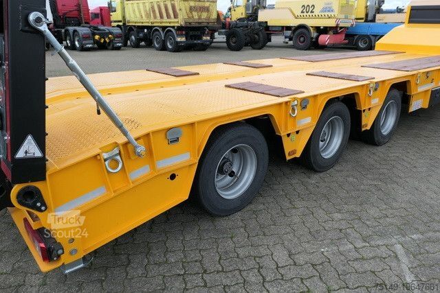Low loader semitrailer GVN 3GVN, Gelenkt, Hydr. Rampen, Luft-Lift