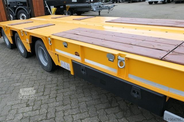 Low loader semitrailer GVN 3GVN, Gelenkt, Hydr. Rampen, Luft-Lift