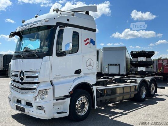 Swap body truck MERCEDES-BENZ ACTROS 2545 6X2 BDF E6, RETARDER, ALUFELGEN