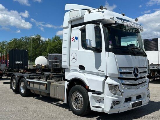 Swap body truck MERCEDES-BENZ ACTROS 2545 6X2 BDF E6, RETARDER, ALUFELGEN