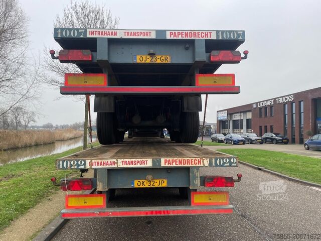 Plattformanhänger Haan OPL 45 Heavy Duty / Rungen-Potholes /BPW / 2x L...