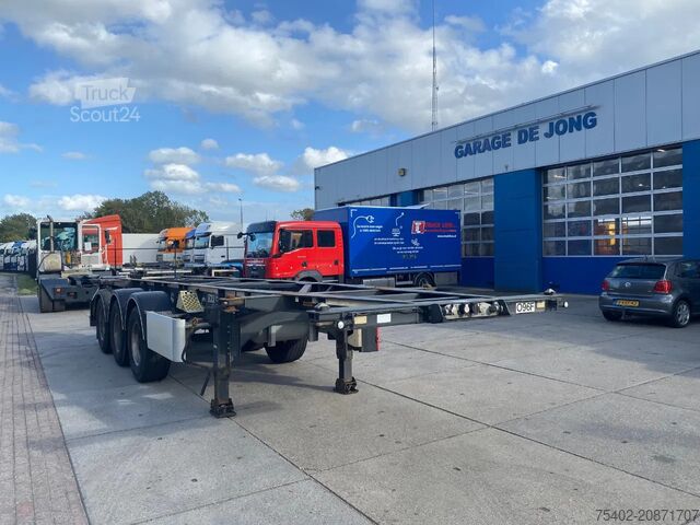 Transport af containere Van Hool Tank Chassis / ADR / BPW + DISC / 20-30 FT