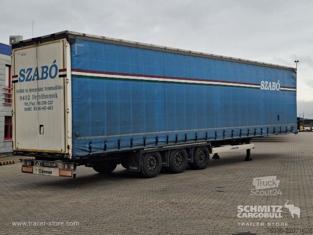 Brandalı açık yarı römork Krone Curtainsider Mega