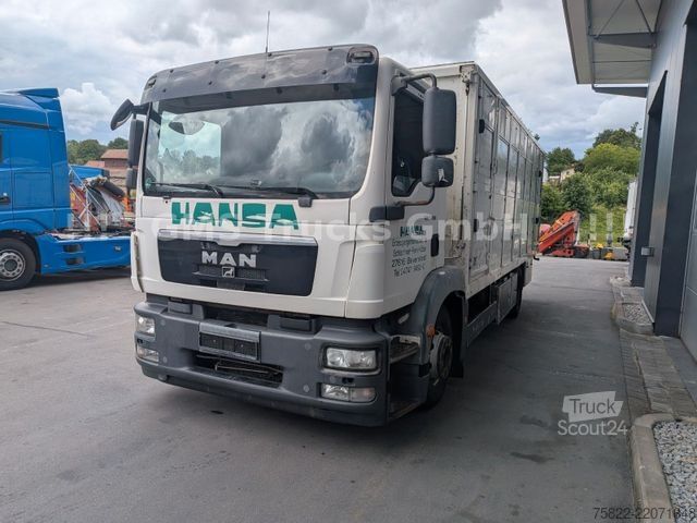 Вантажівка для перевезення худоби MAN TGM 15.290 / Menke / load 7750kg / E5