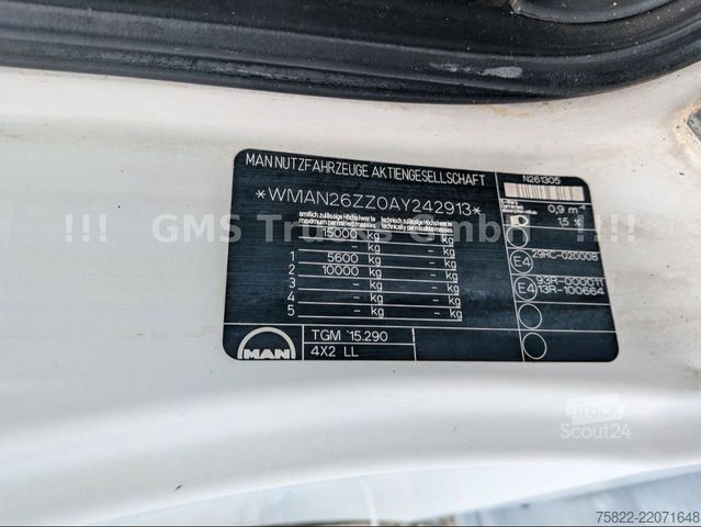 Вантажівка для перевезення худоби MAN TGM 15.290 / Menke / load 7750kg / E5