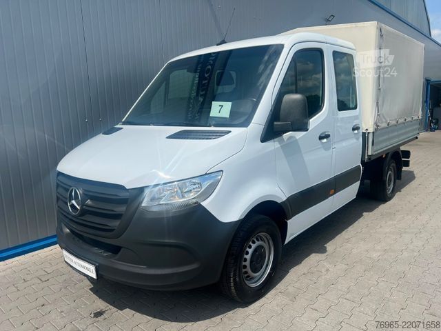 Pick-up bestelwagen MERCEDES-BENZ Sprinter 316 DOKA LANG PRITSCHE PLANE 6-SITZ AHK