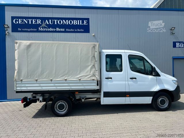 Pick-up bestelwagen MERCEDES-BENZ Sprinter 316 DOKA LANG PRITSCHE PLANE 6-SITZ AHK