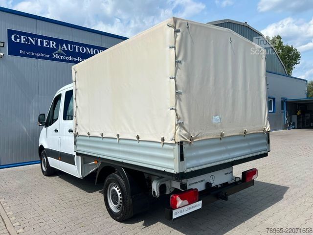 Pick-up bestelwagen MERCEDES-BENZ Sprinter 316 DOKA LANG PRITSCHE PLANE 6-SITZ AHK