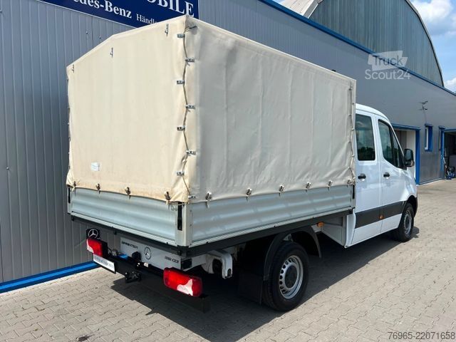 Pick-up bestelwagen MERCEDES-BENZ Sprinter 316 DOKA LANG PRITSCHE PLANE 6-SITZ AHK